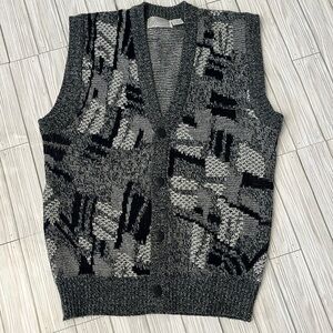 Vintage Black and Gray Vest